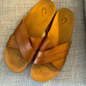 Olukai™ classic summer slides. Wore gently. Still in good condition, paid $100.